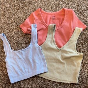 Pack of 3 crop tops